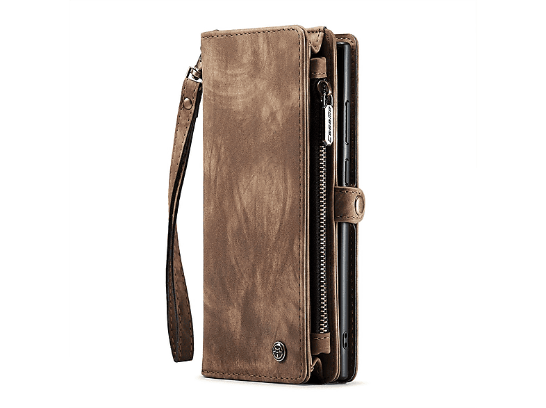 Teilbare WIGENTO Bookcover, Multifunktion Galaxy S23 Geldbörse, mit Tasche Samsung, Braun Ultra,