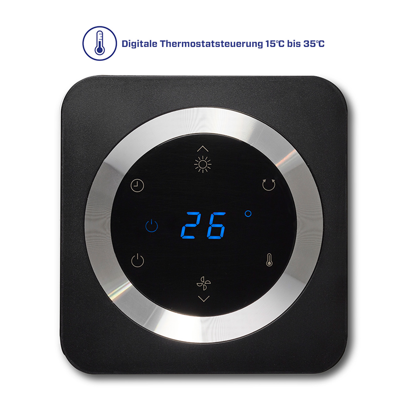 CLEAN AIR OPTIMA 2in1 CA-904B Smart ventilatorkachel Zwart