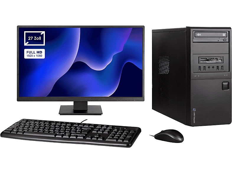 ANKERMANNPC Business Office Work, PC Komplettsystem, 8 GB RAM, 480 GB SSD, 500 GB HDD, iGPU