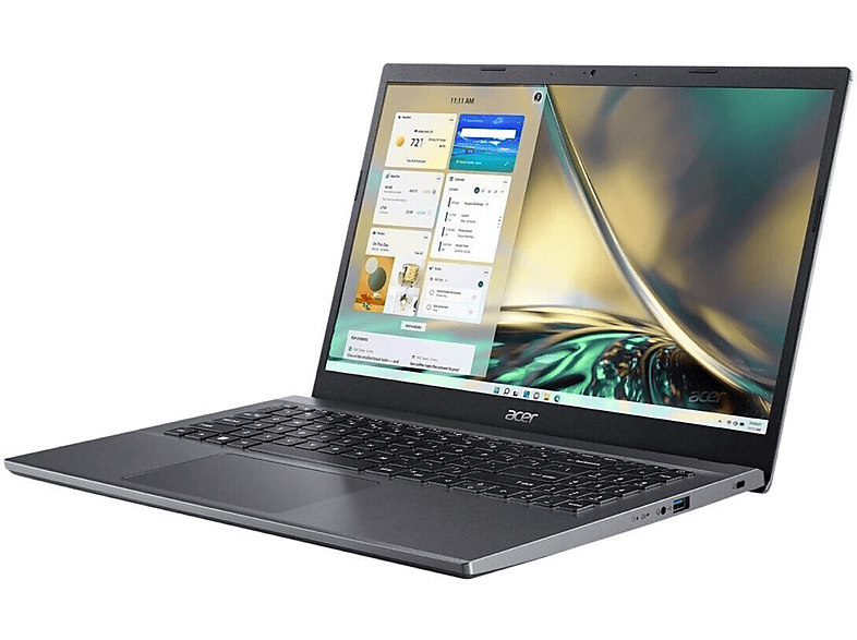 ACER A515-57-58LU, Notebook mit 15,6 Zoll Display, Intel® Core™ i5 Prozessor, 16 GB RAM, 512 GB SSD, Intel UHD Grafik, Grau