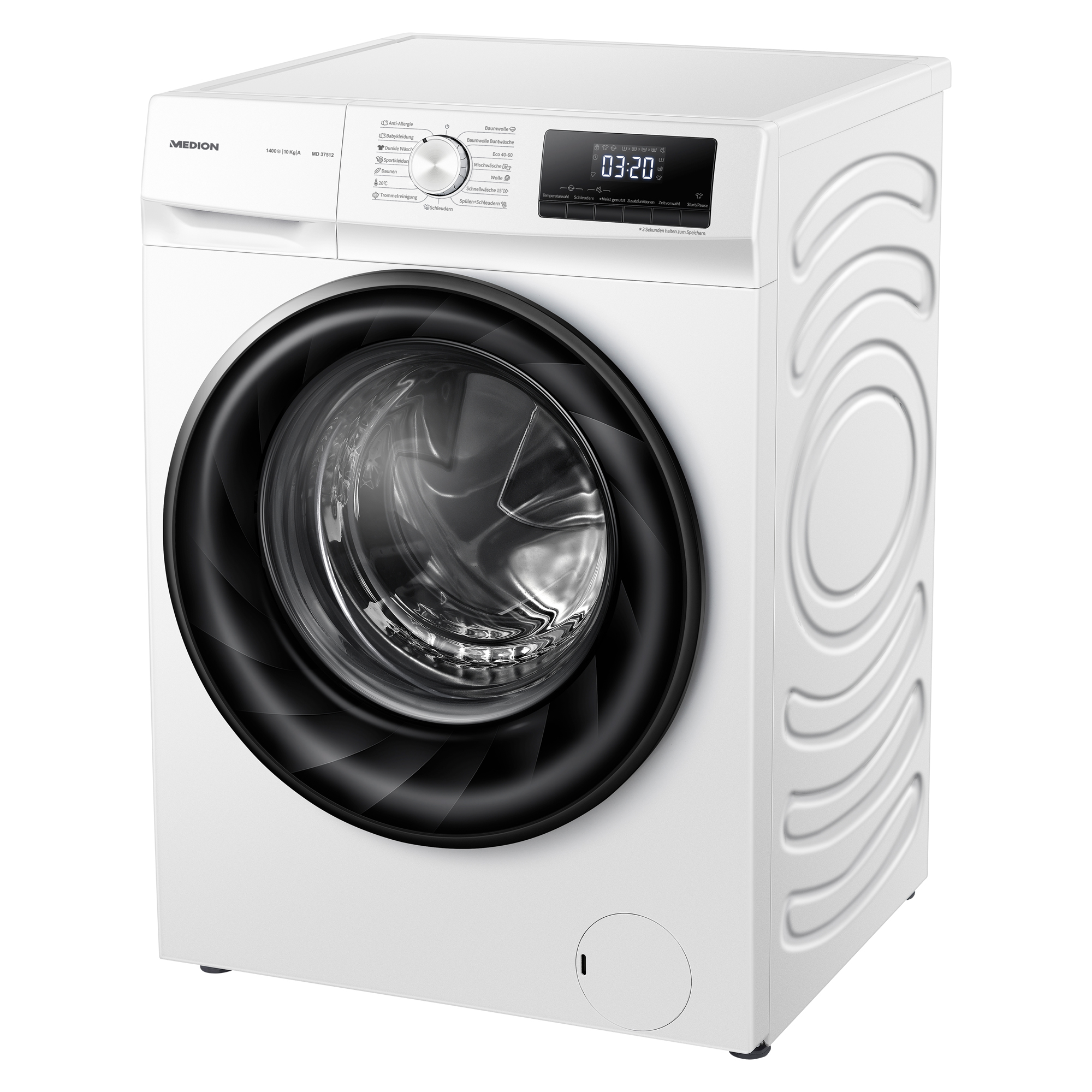 (10 MD37512 A) kg, Waschmaschine MEDION