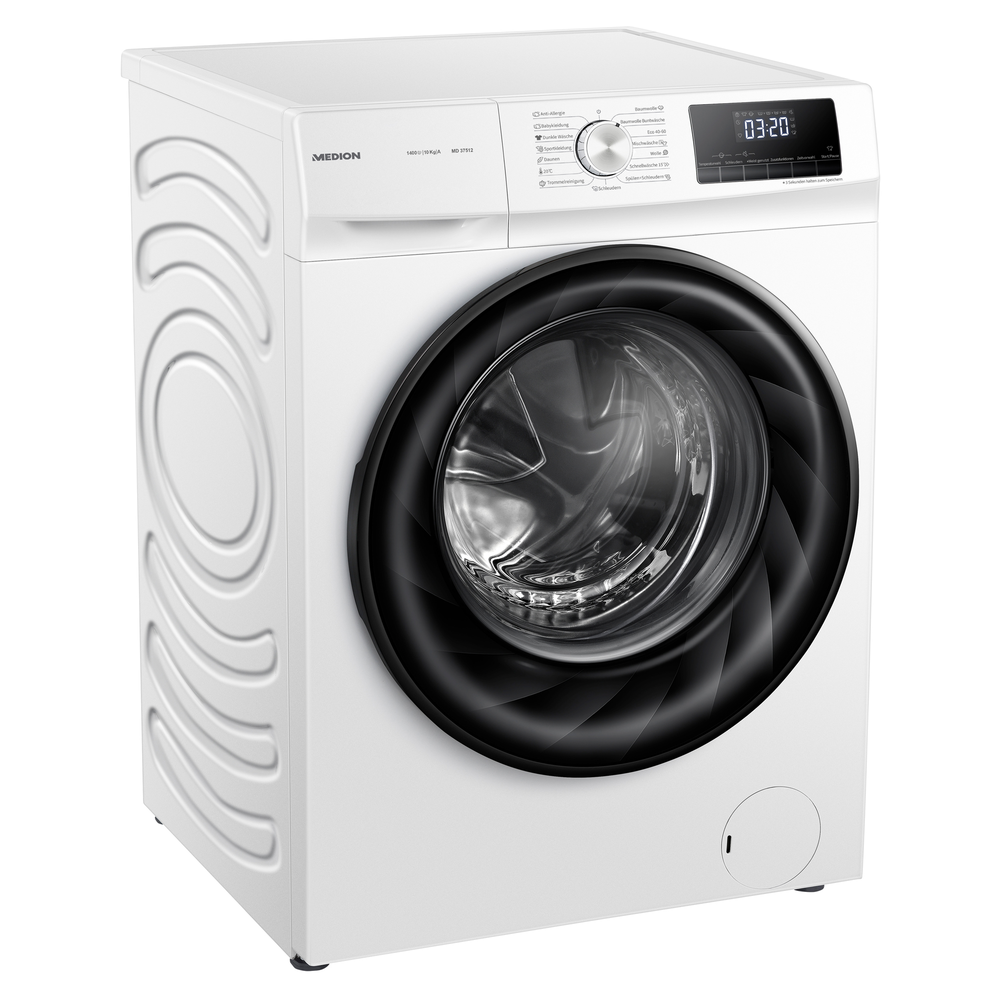 (10 MD37512 A) kg, Waschmaschine MEDION
