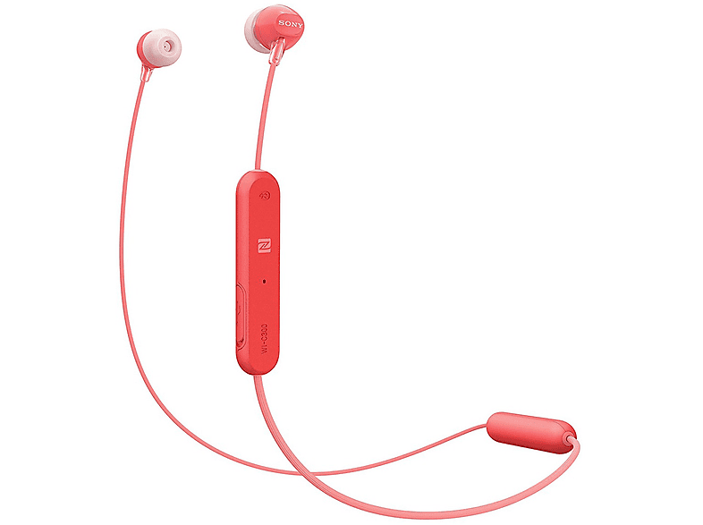 SONY WI-C300, In-ear Kopfhörer Bluetooth rot | Bluetooth-Kopfhörer