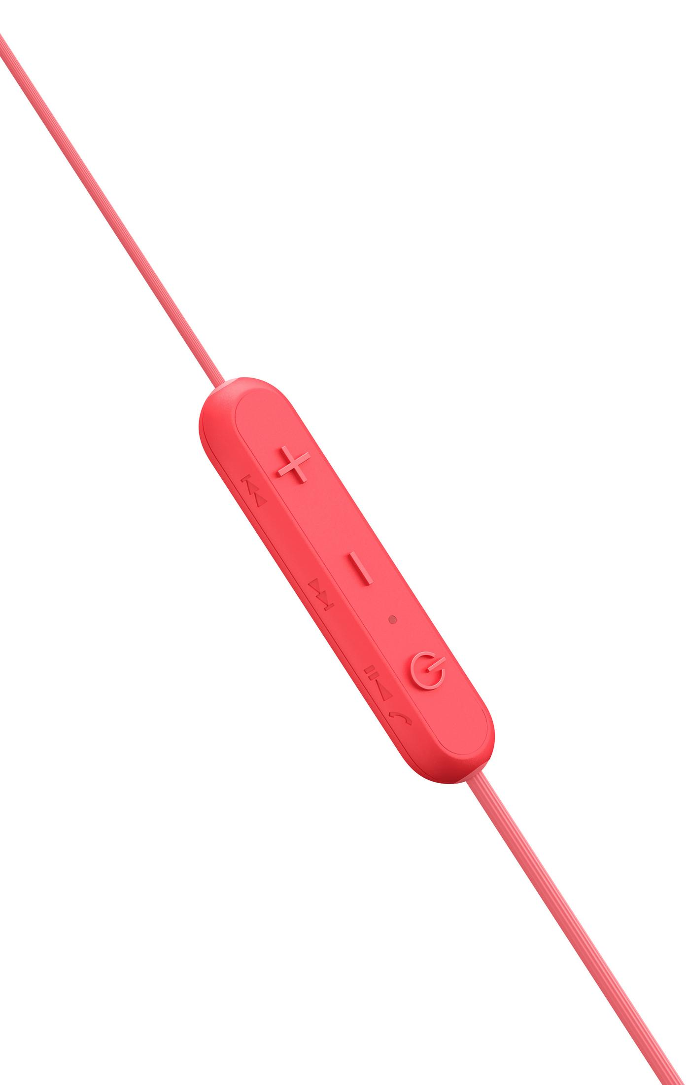SONY WI-C300, In-ear Kopfhörer Bluetooth rot