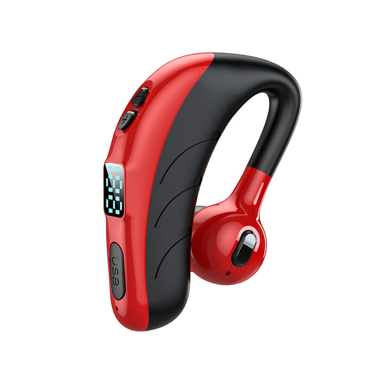 SYNTEK Bluetooth Kopfhörer Red Earloop Bluetooth Display Bluetooth Geschäftsmodell, Kopfhörer On-ear Digital Rot