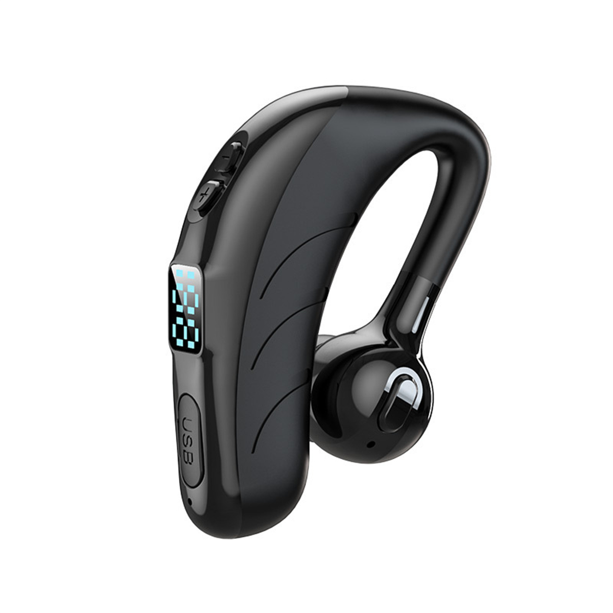 SYNTEK Bluetooth Kopfhörer On-ear earloop Kopfhörer digitale Bluetooth Blau blue Anzeige Bluetooth Geschäftsmodell