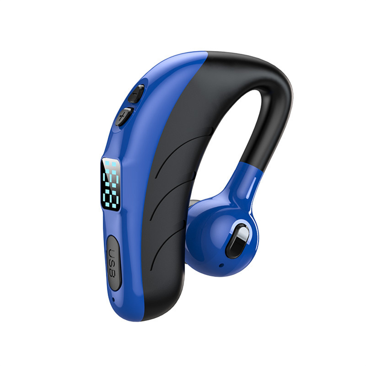 Kopfhörer schwarz Bluetooth On-ear Geschäftsmodell, digitale Schwarz Bluetooth SYNTEK earloop Anzeige Bluetooth Kopfhörer