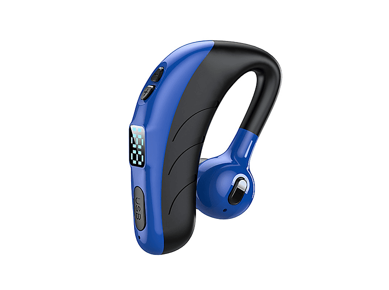 SYNTEK Bluetooth Kopfhörer blue earloop digitale Anzeige Geschäftsmodell, On-ear Bluetooth Kopfhörer Bluetooth Blau