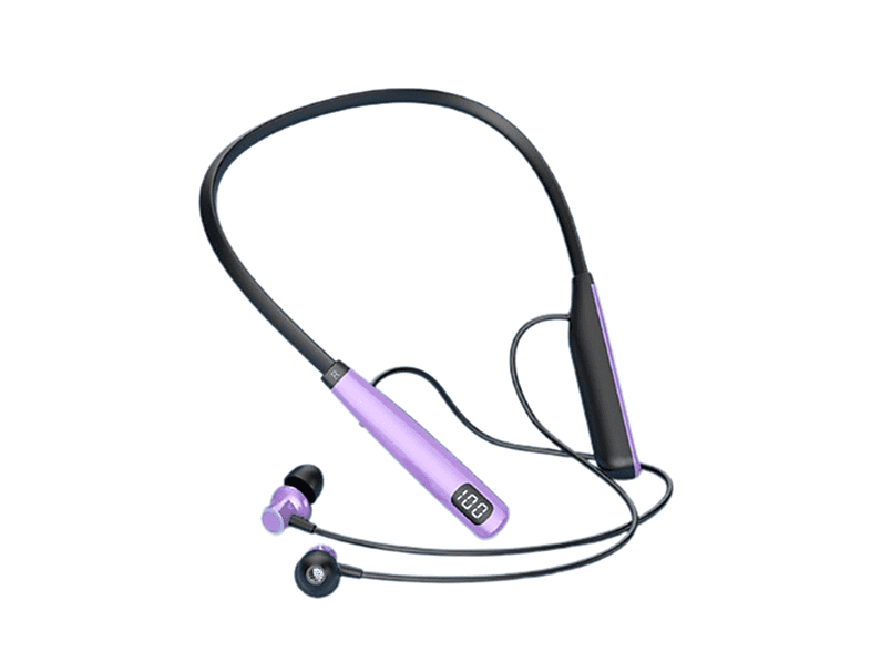 Neck Bluetooth Lila SYNTEK Ultra Headset Hanging Lila Noise In-ear Bluetooth Life, Bluetooth Cancelling Wireless Kopfhörer Long