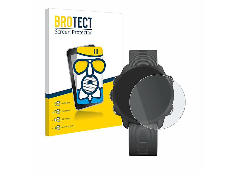 BROTECT Airglass matte Schutzfolie(für Garmin Forerunner 245 Music) | Smartwatch Schutzfolien & Gläser