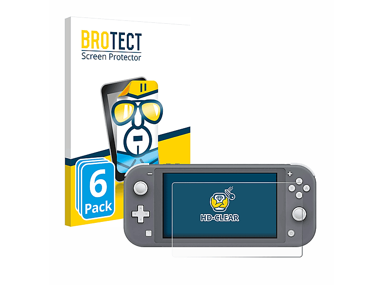 BROTECT 6x klare Schutzfolie(für Nintendo Switch Lite)