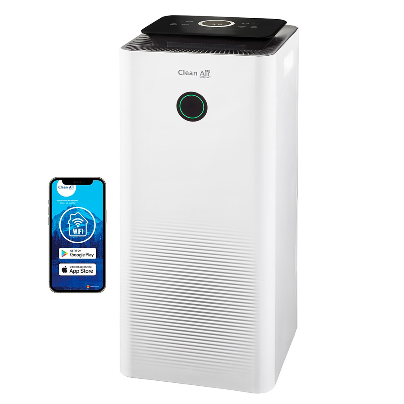 CLEAN AIR OPTIMA CA-707 Smart m²) 20 l/d, Raumgröße: 70 Weiß/schwarz, Luftentfeuchter Entfeuchterleistung