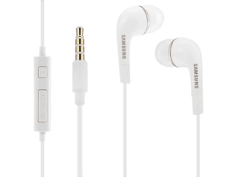 Kopfhörer Stereo Klinke AUX Samsung SAMSUNG Stecker, Weiß In-Ear EHS64 In-ear Headset Kopfhörer 3,5mm Original