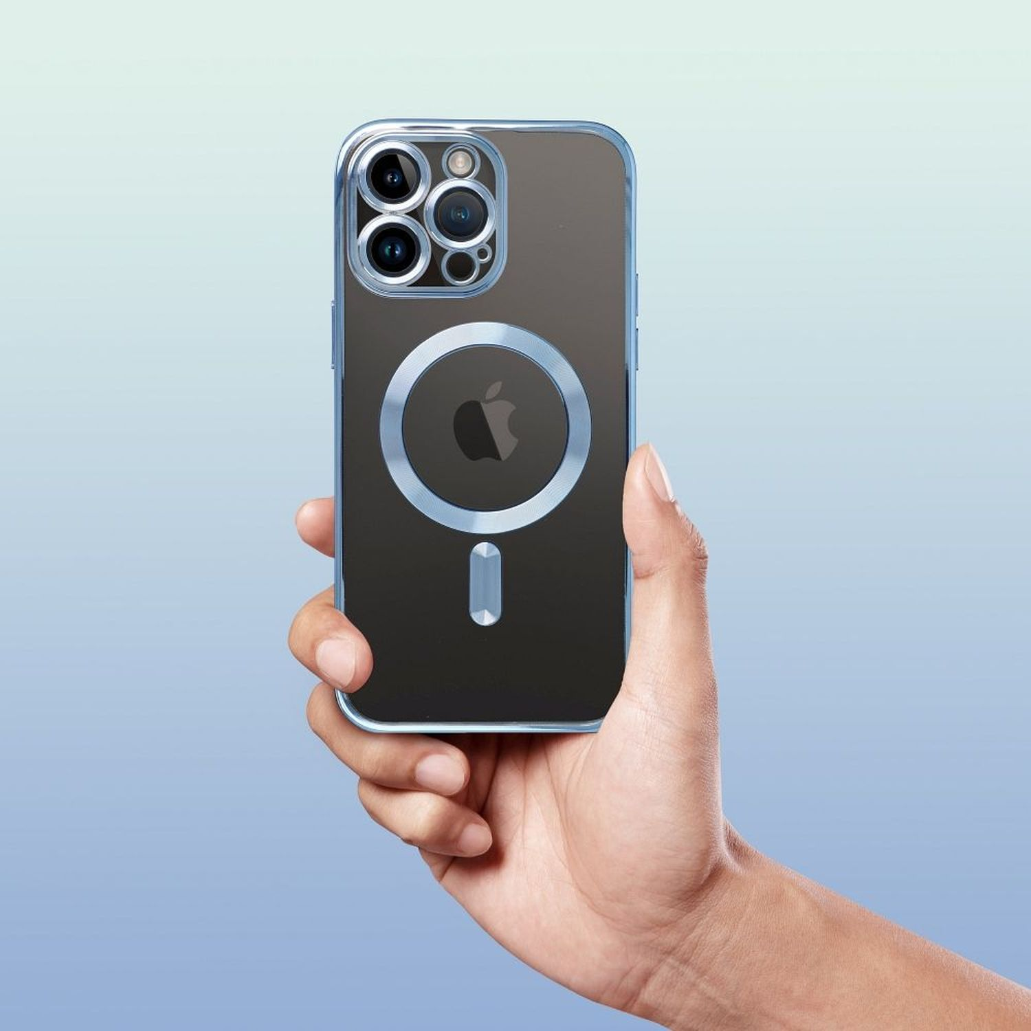 Backcover, Apple, Max, iPhone mit Hülle Blau 13 COFI Pro MagSafe Kameraschutz,