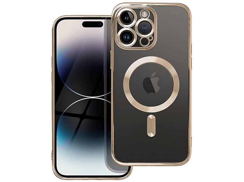 COFI MagSafe Hülle mit Kameraschutz, Backcover, Apple, iPhone 14 Pro, Gold