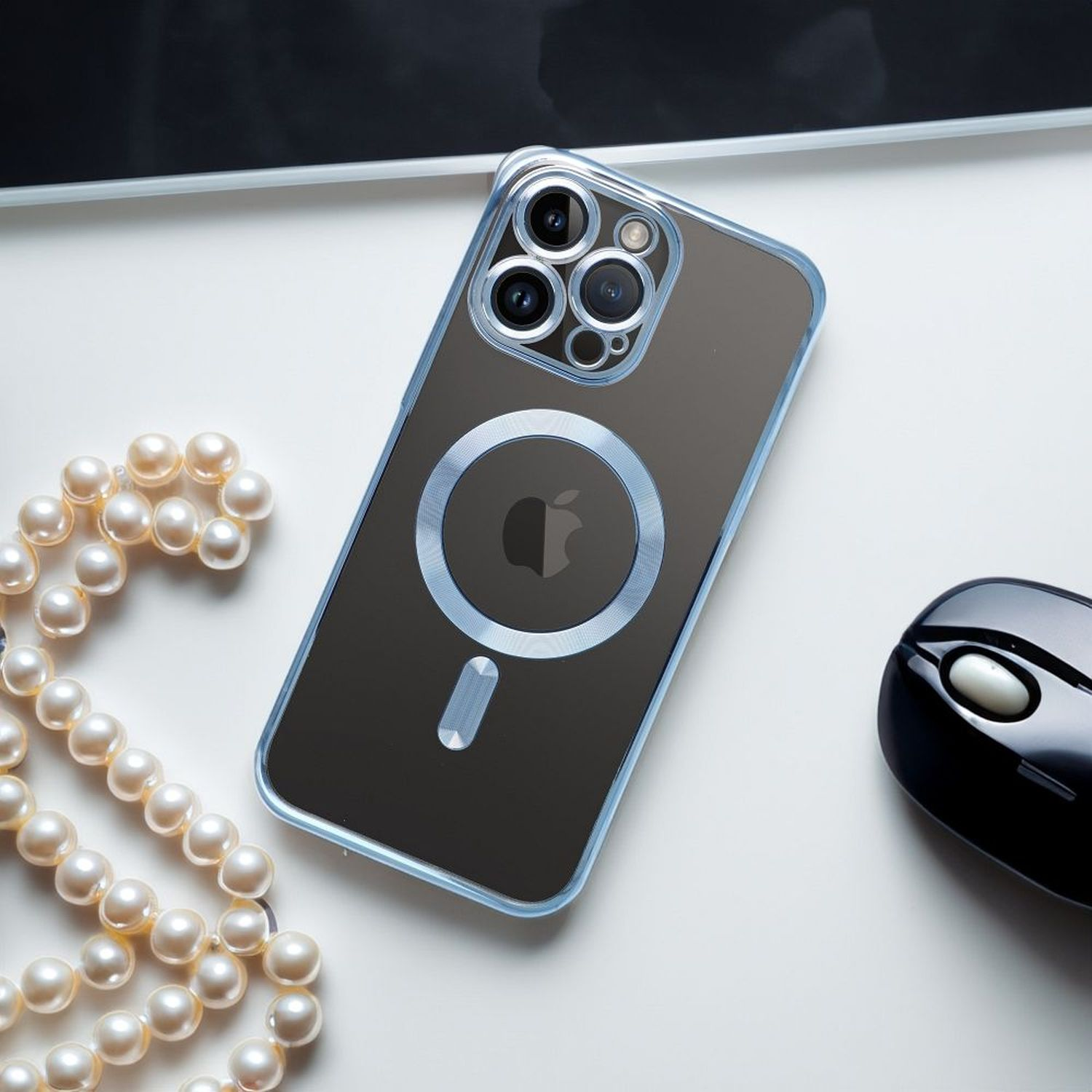 COFI MagSafe Hülle mit Kameraschutz, Blau Backcover, Apple, Pro, iPhone 11