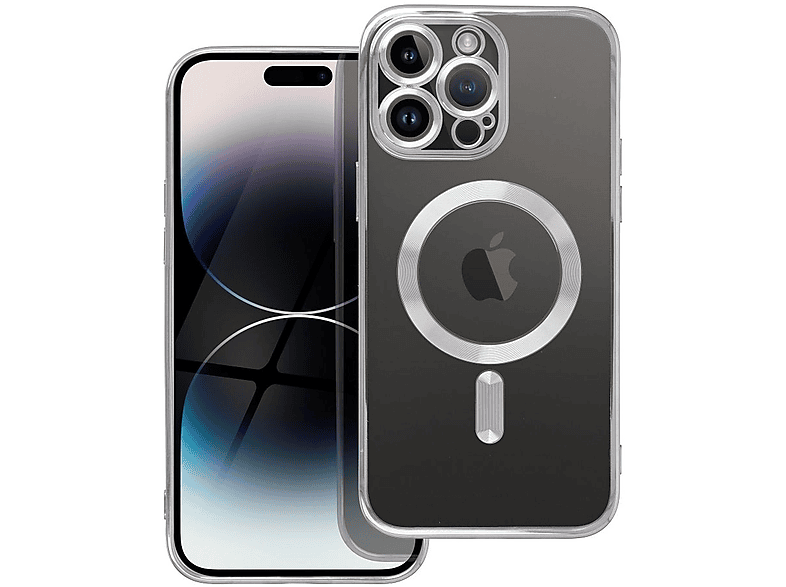 COFI MagSafe Hülle mit Kameraschutz, Backcover, Apple, iPhone 14 Plus, Silber