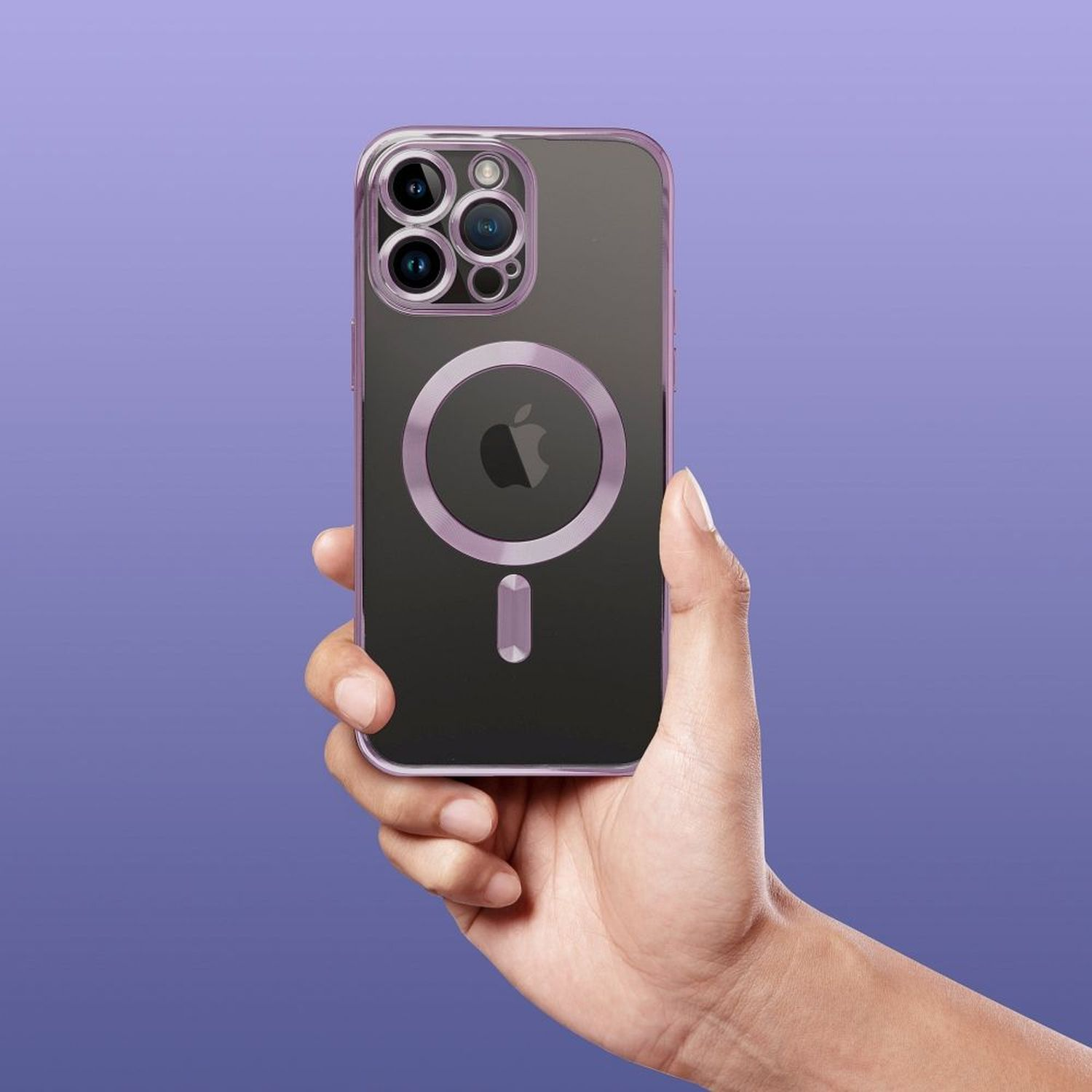 COFI MagSafe Hülle mit Kameraschutz, Lila Pro iPhone Max, Backcover, 11 Apple