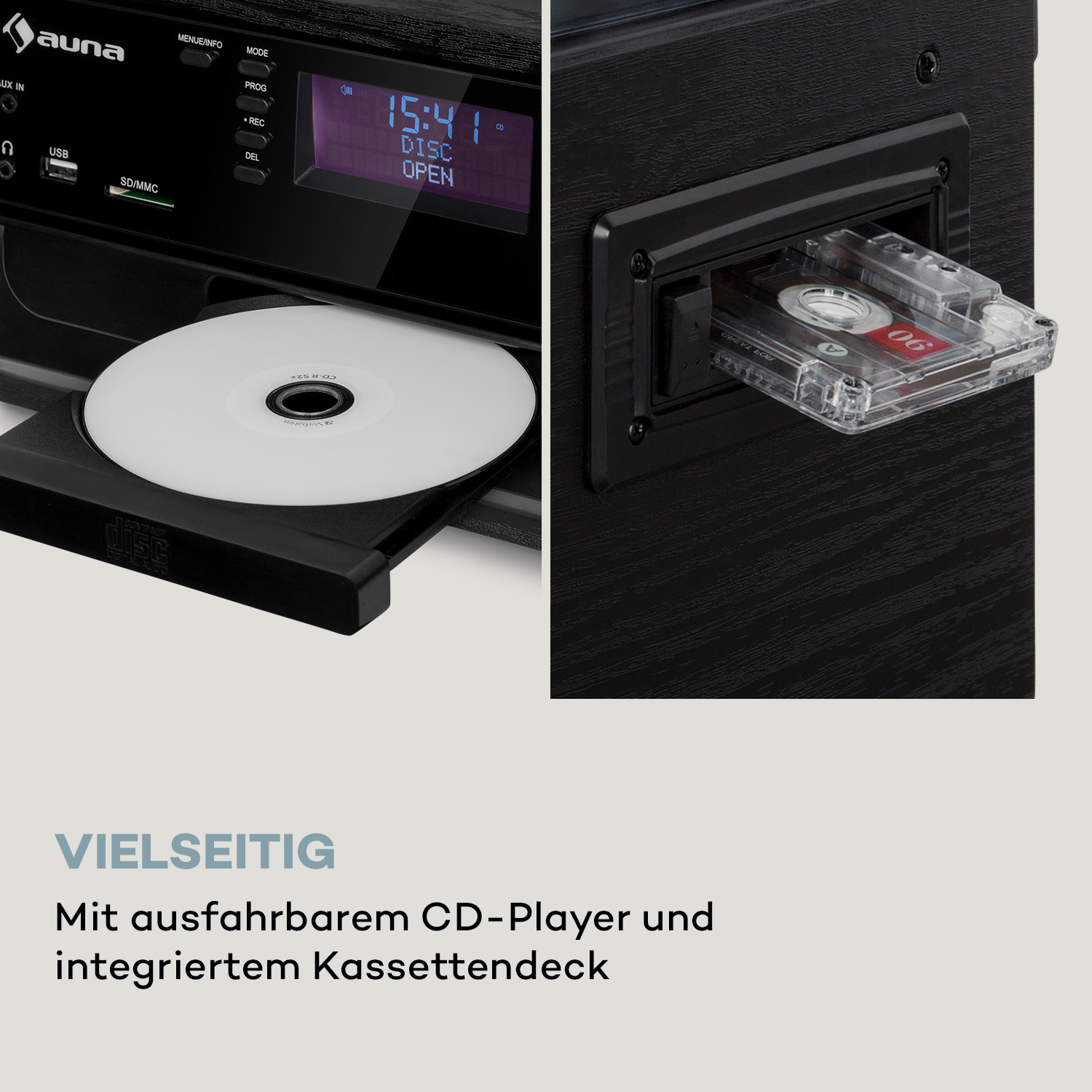Ein schwarzer Eisbereiter mit digitaler Anzeige, zeigt Gebrauchsanweisungen.