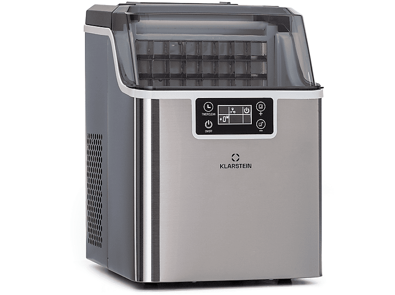 KLARSTEIN Chios Eismaschine (205 Watt, Edelstahl) | Eismaschine mit Kompressor
