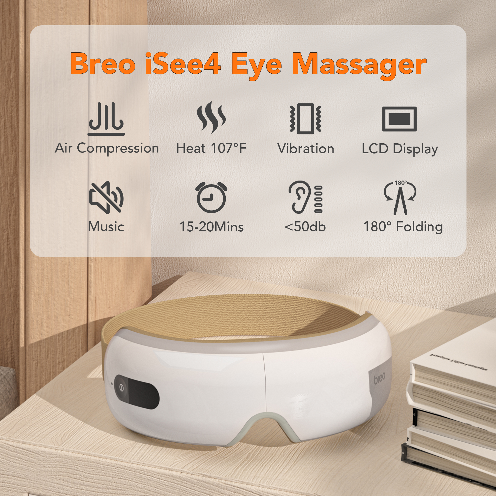 iSee4 Augenmassagegerät BREO