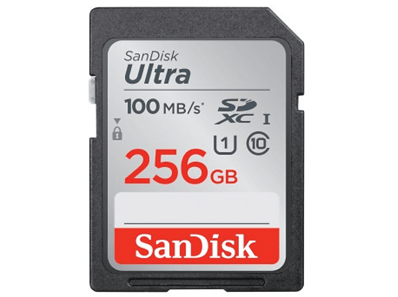 SANDISK SDSDUNR-256G-GN6IN SDXC UL. 256GB 100MB/S UHS-I, SDXC Speicherkarte, 256 GB, 100 MB/s