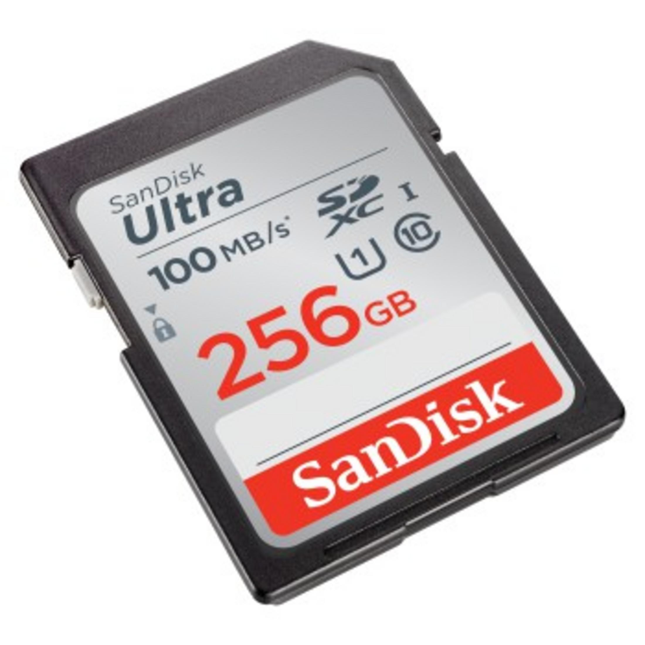 GB, MB/s SDXC 256 UL. Speicherkarte, SANDISK UHS-I, 100MB/S 256GB 100 SDXC SDSDUNR-256G-GN6IN