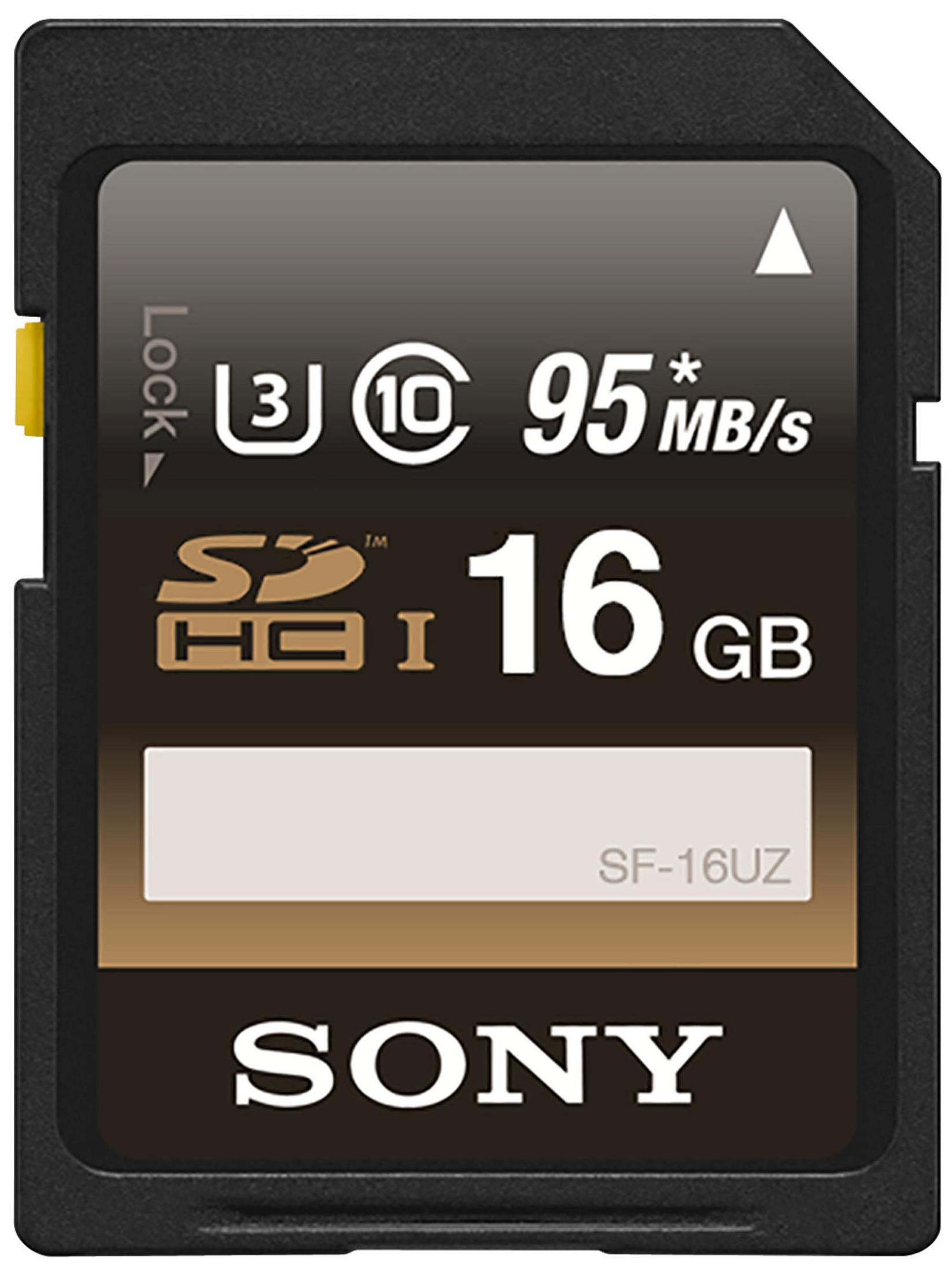 SONY SF 16 UZ, Speicherkarte, 16 SD GB, Mbit/s 95