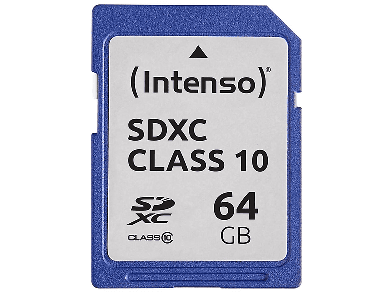 INTENSO Intenso SD-Speicherkarte Class 10 MB/s 20 - 64 GB, SDXC GB, 64 Speicherkarte