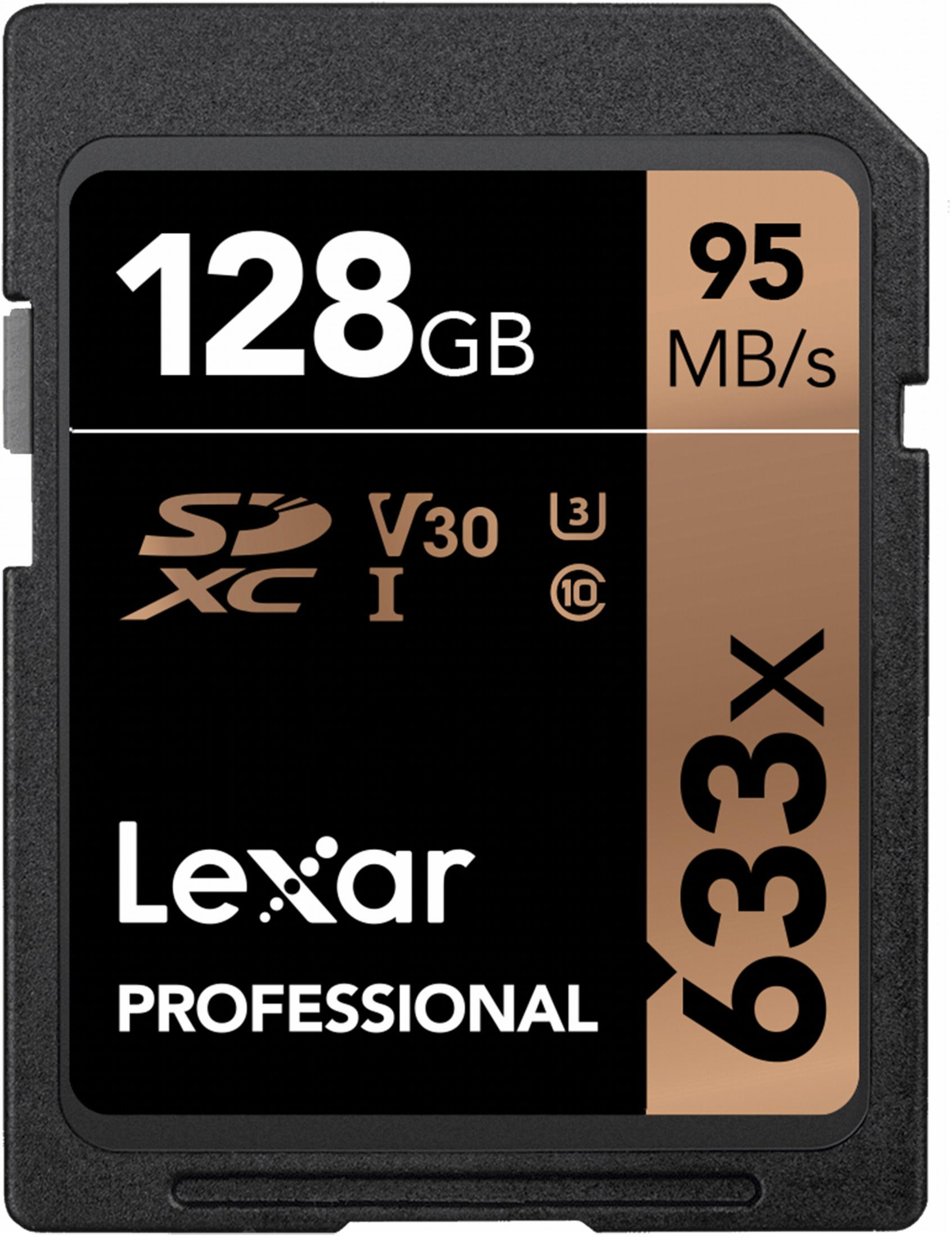 GB, SDXC 95 LEXAR CARDS, MB/s 128GB UHS-I 128 LSD128CB633 SDXC Speicherkarte,