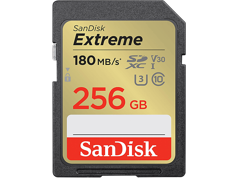 SANDISK SDSDXVV-256G-GNCIN SDXC EX. 256GB 1, SDXC Speicherkarte, 256 GB, 180 MB/s