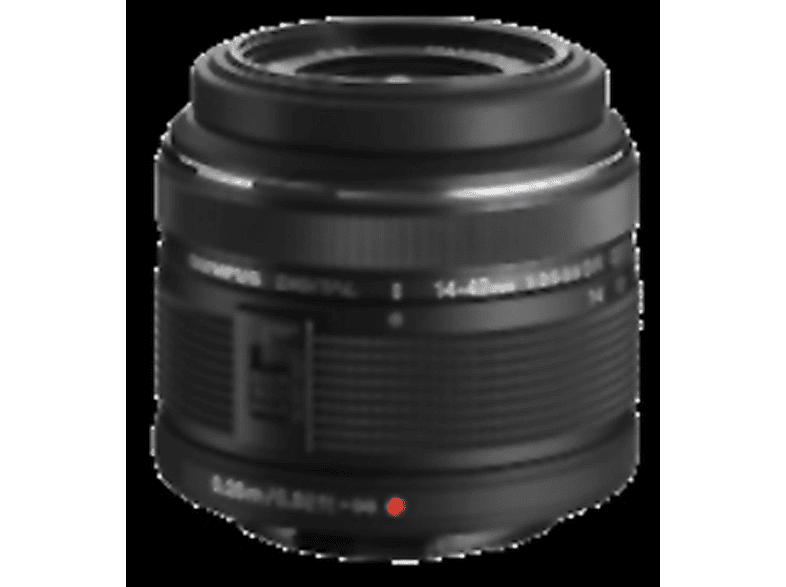 V314050BE R M.ZUIKO II 14 mm Micro-Four-Thirds, mm SCHWARZ (Objektiv f/3.5 OLYMPUS DIG. 42 Schwarz) - für MSC (Weitwinkel), 14-42MM f/5.6 (Tele)