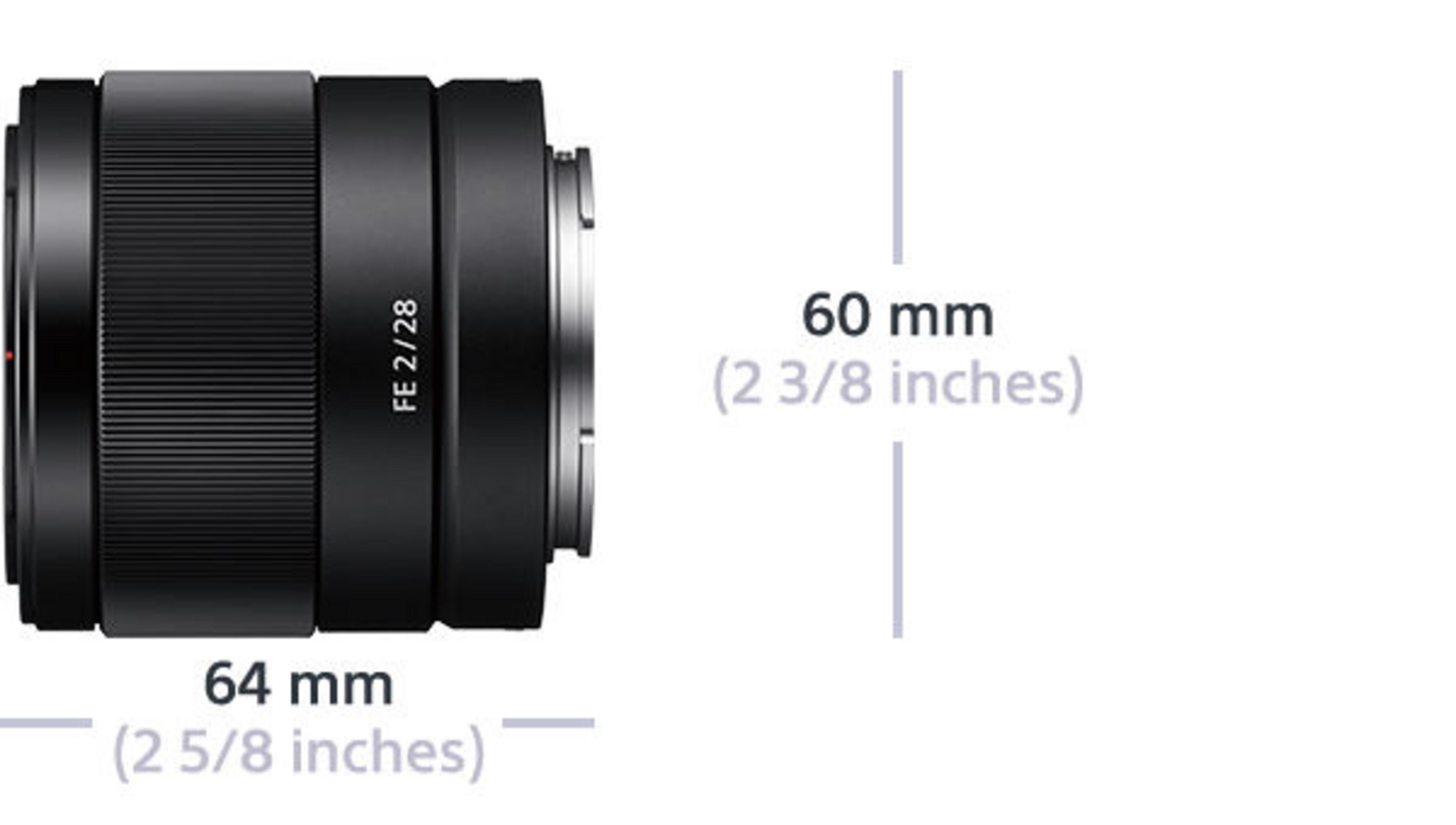 SONY SEL 28 mm - Sony 28 ASPH, IF, Schwarz) E-Mount, Blende F20 mm für Circulare (Objektiv 28 ED, f/2.0
