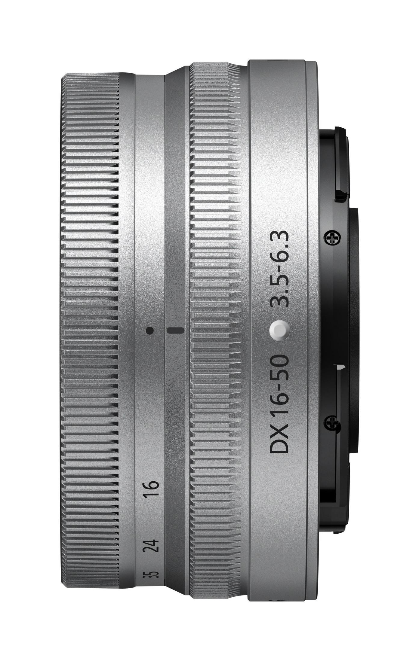 DX mm NIKKOR f./3.5-6.3 mm Z-Mount, 16 - JMA715DA F/3.5-6.3 Silber) Nikon 16-50MM NIKON VR für Z 50 (Objektiv