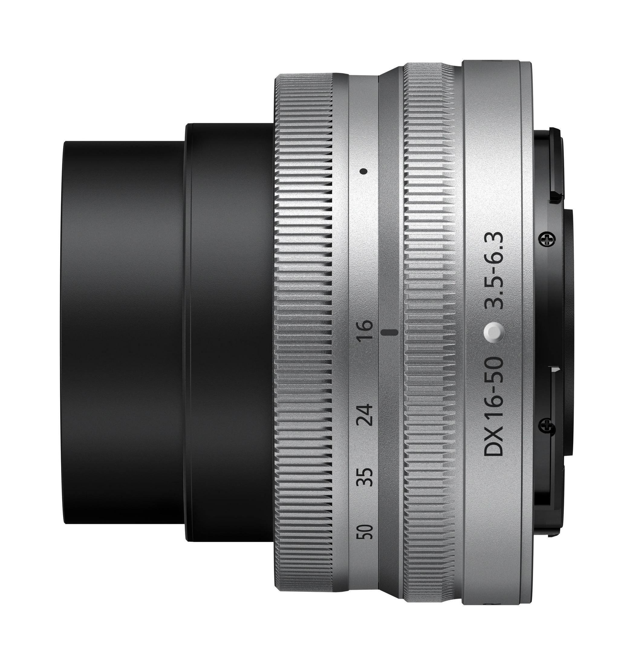 F/3.5-6.3 VR mm DX Nikon Z für 50 - f./3.5-6.3 mm NIKON 16 Z-Mount, JMA715DA Silber) NIKKOR 16-50MM (Objektiv