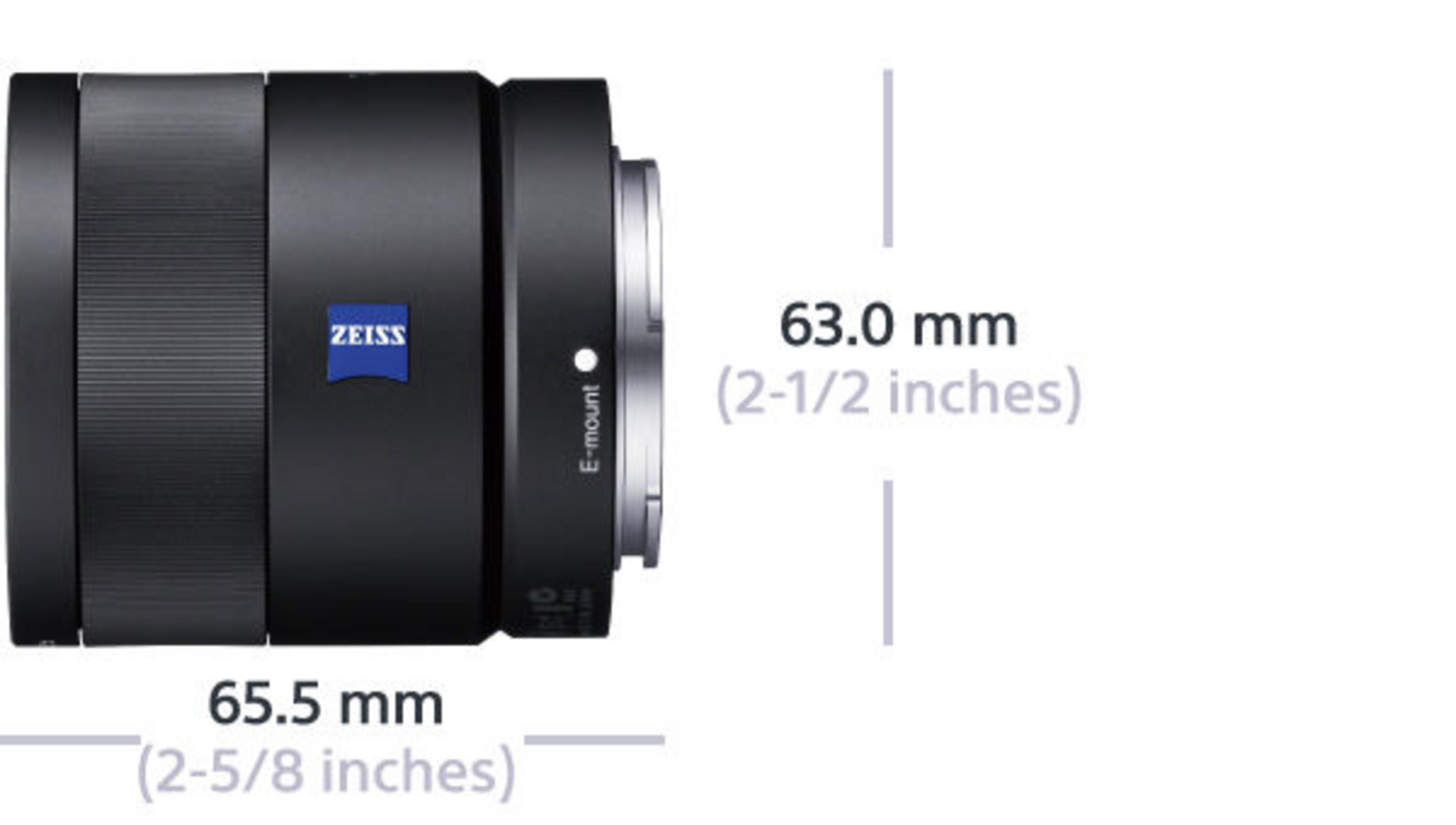 - Sony 24 SEL E-Mount, für mm SCHWARZ (Objektiv mm Schwarz) f/1.8 Circulare 24F18Z Blende SONY 24