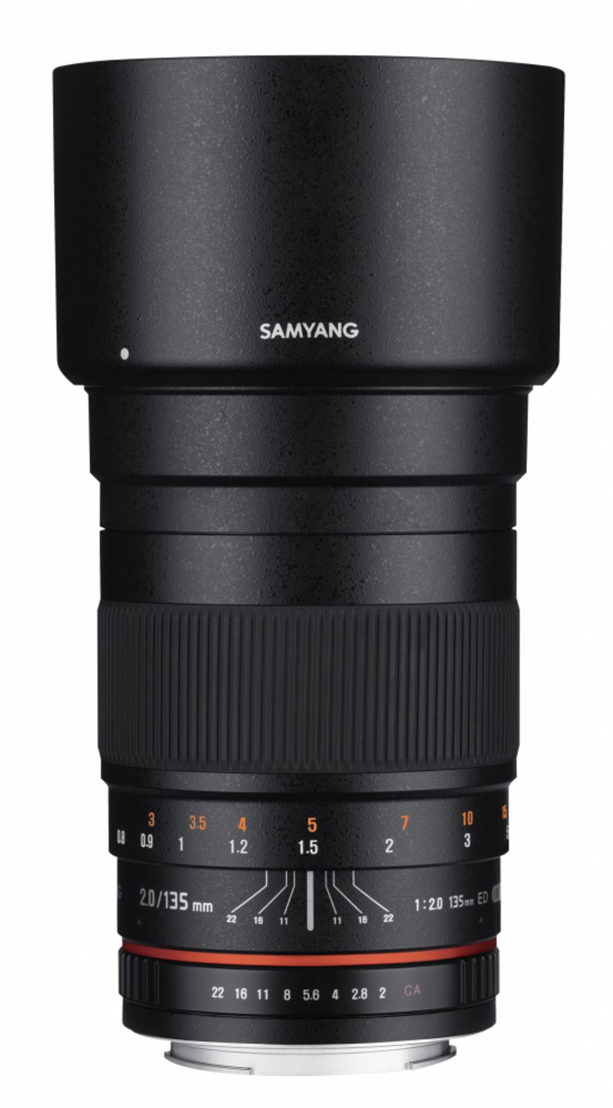 135 f/2 Canon - 135MM CANON F2.0 mm (Objektiv SAMYANG 1112201101 Schwarz) für EF-Mount,