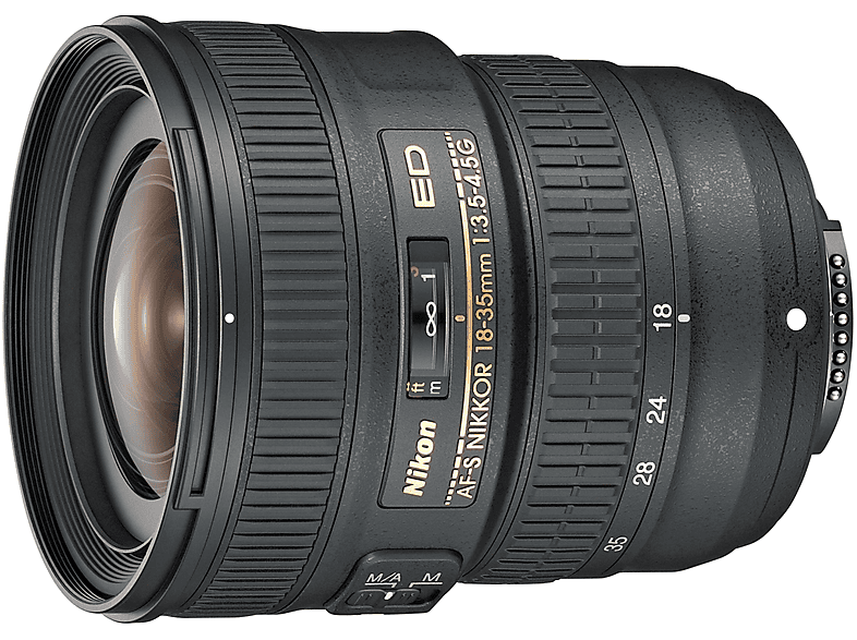 NIKON JAA818DA AF-S AF-S, NIKKOR für f/3.5-4.5 18-35MM Nikon ED 35 Schwarz) - mm mm F-Mount, 18 (Objektiv