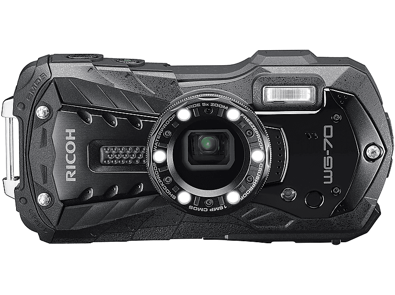 RICOH Zoom Ja SCHWARZ opt. 70 Schwarz, WG Kompaktkamera