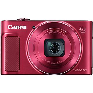 Cámara digital - CANON 1073C002, 20,2 megapixel, Full HD 1080p, Rojo