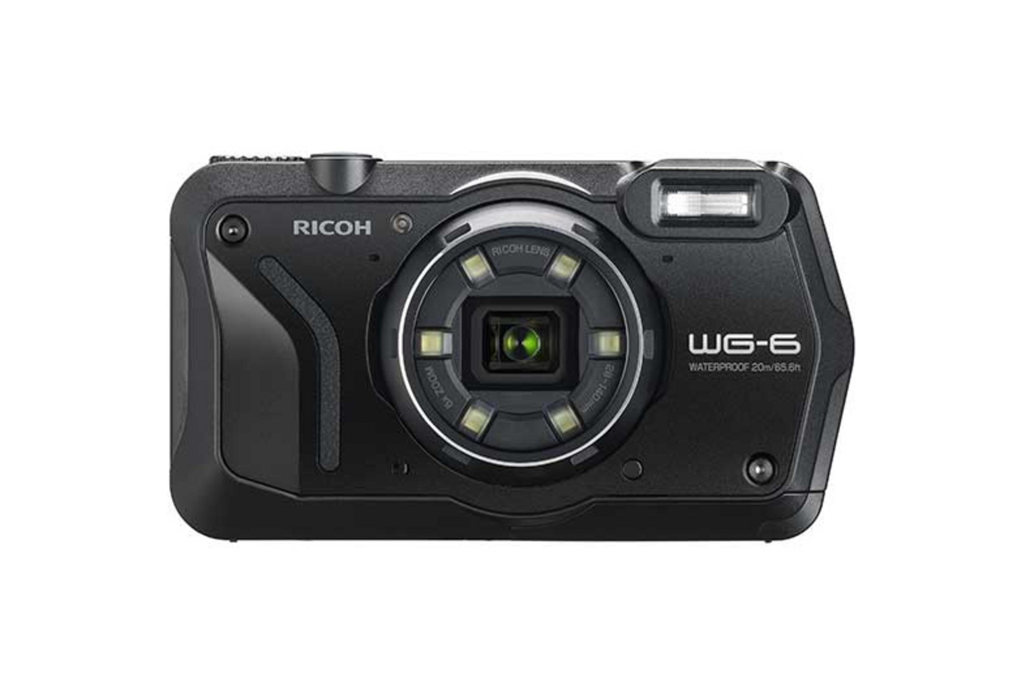 RICOH WG 6 Zoll TFT-Farb Schwarz, opt. Kompaktkamera Display 5x 3 Zoom, SCHWARZ