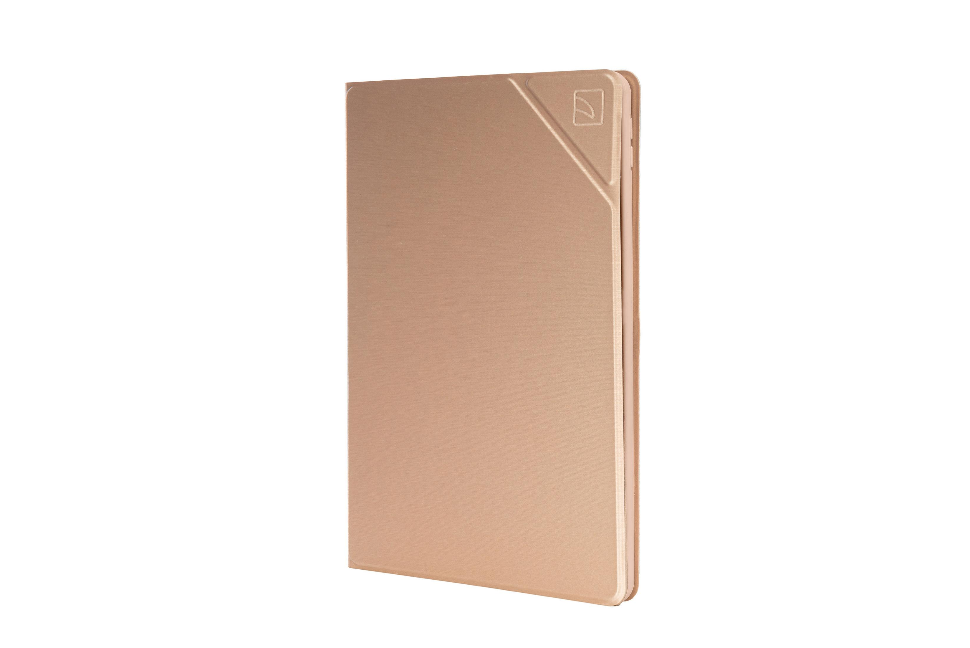 mit Design, Apple TUCANO Kunststoff Tablethülle IPD102MT-GL Metal-Brush für Gold Rosé Bookcover