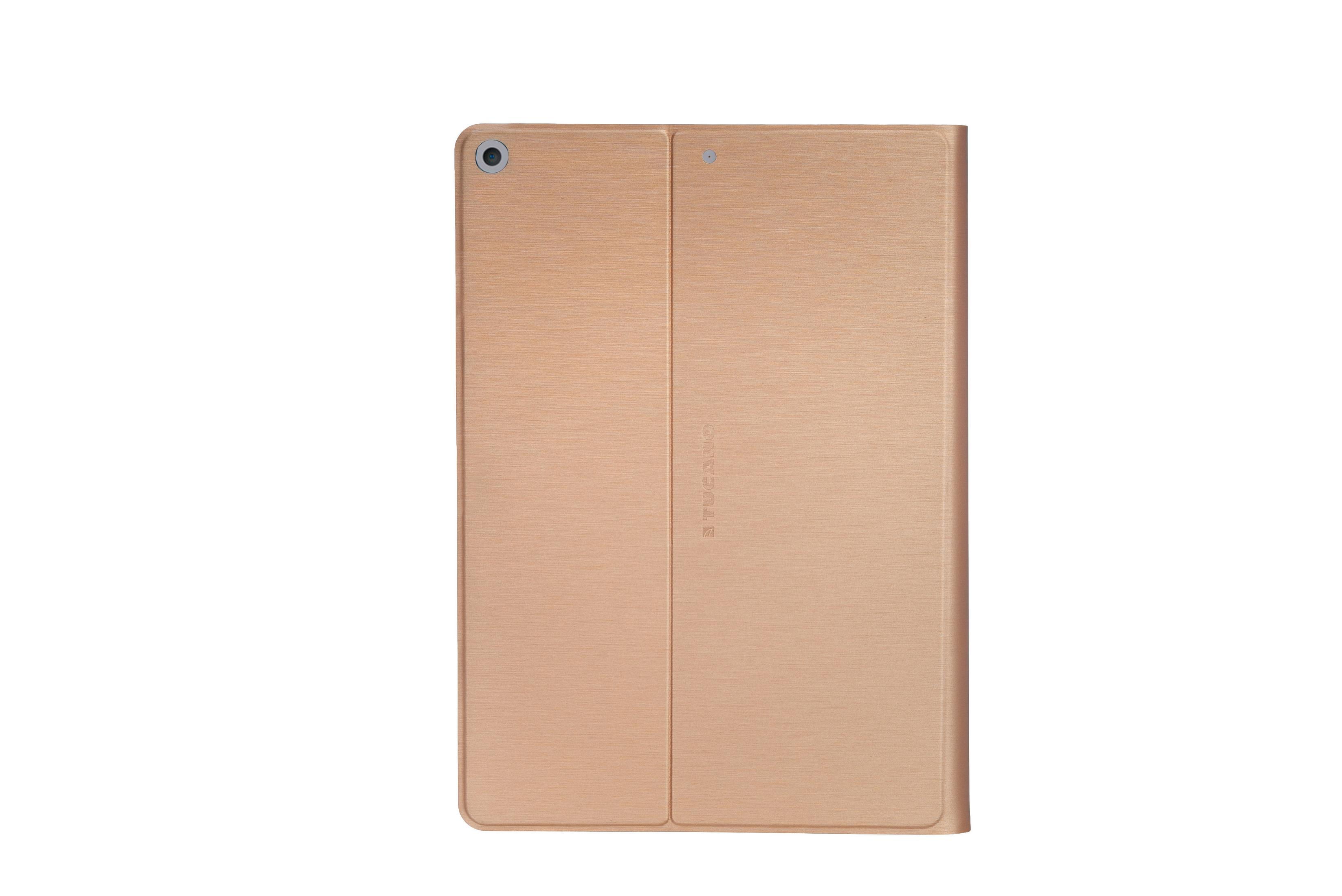 TUCANO IPD102MT-GL Tablethülle Bookcover Rosé Design, Gold Kunststoff Apple Metal-Brush für mit