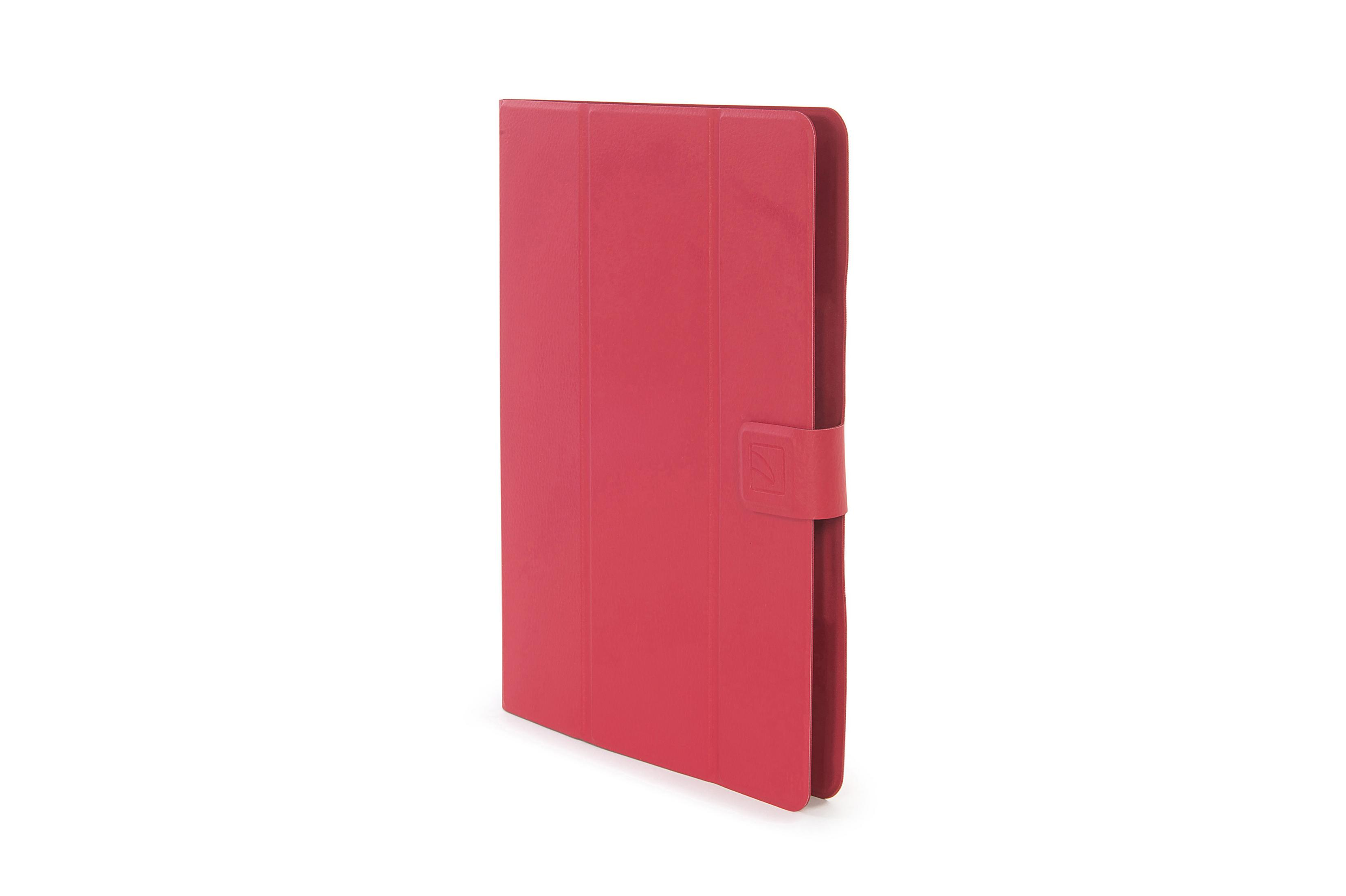 TUCANO TAB-FAP10-R Tablethülle Bookcover für Kunstleder, Rot Universal
