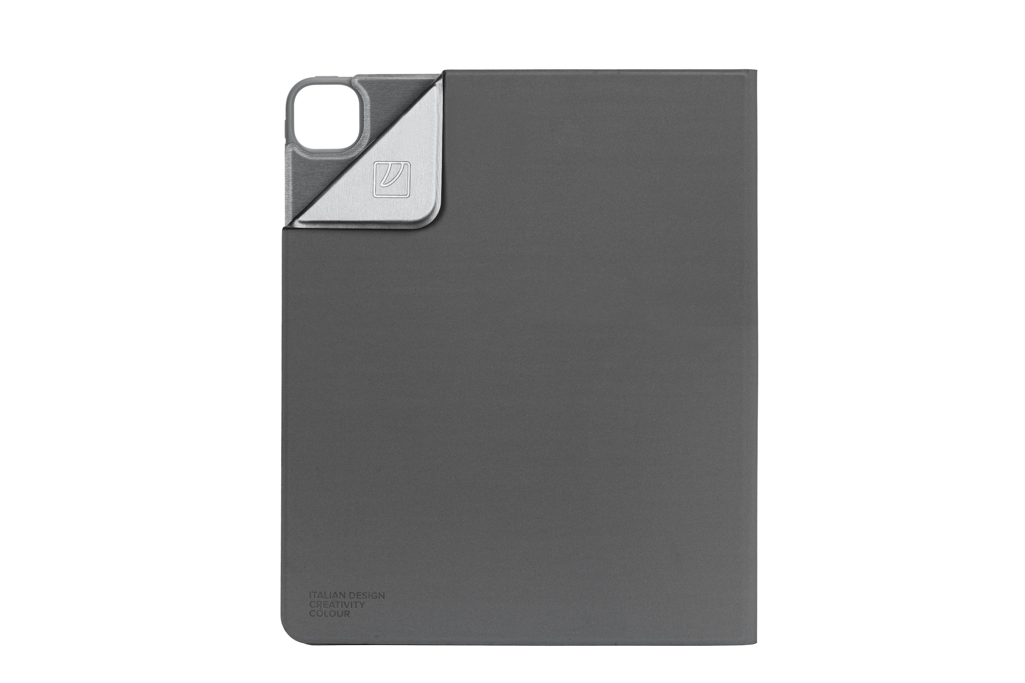 TUCANO 61592 Metal-Brush Apple Design, mit Space Bookcover für PRO12.9GRAU Kunststoff IPAD Tablethülle IPD129MT-SG Grey