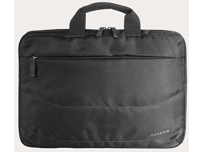 TUCANO BU-BIDEA1314-WM-BK BAG SCHWARZ Notebooktasche für Polyester, Universal Schwarz Umhängetasche