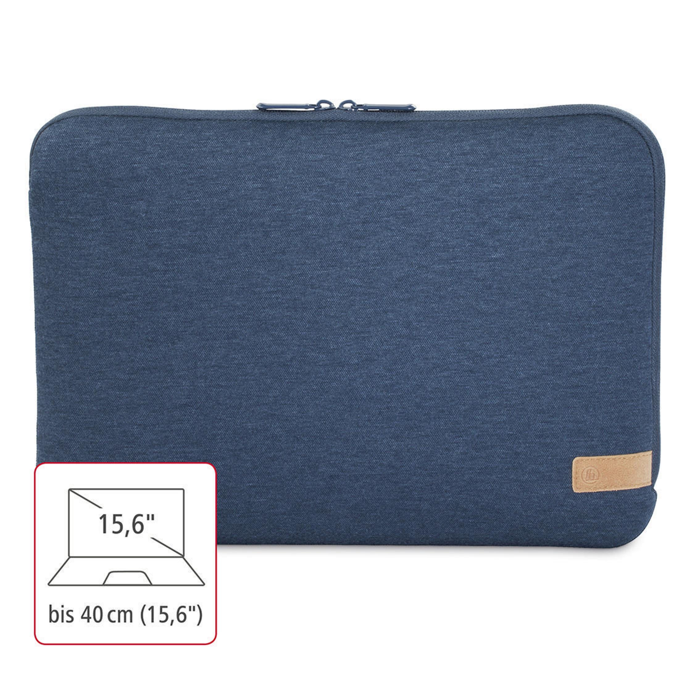 HAMA 101811 NB-SLE JERSEY 15.6 Jersey, BLAU Universal Sleeve Blau Notebooktasche für