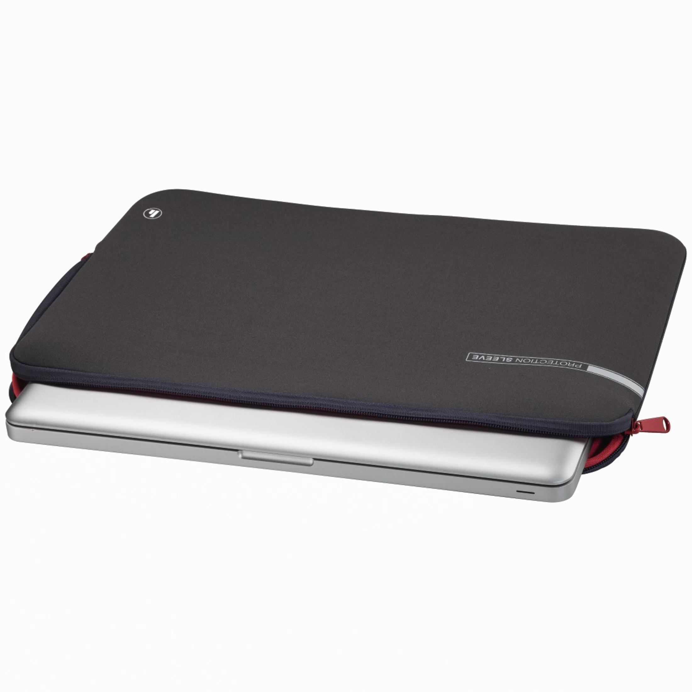 Universal GR Neopren, Notebooktasche Sleeve HAMA NB-SLE Grau/Rot 101551 für 17.3 NEO