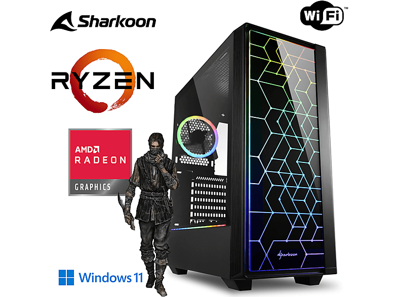 Gaming TB Prozessor, RAM, 5 MEG-BAR Ryzen™ Graphics mSSD, 11 32 Onboard Windows Gaming mit AMD 1 PC Radeon™ GB AMD Pro, PC,