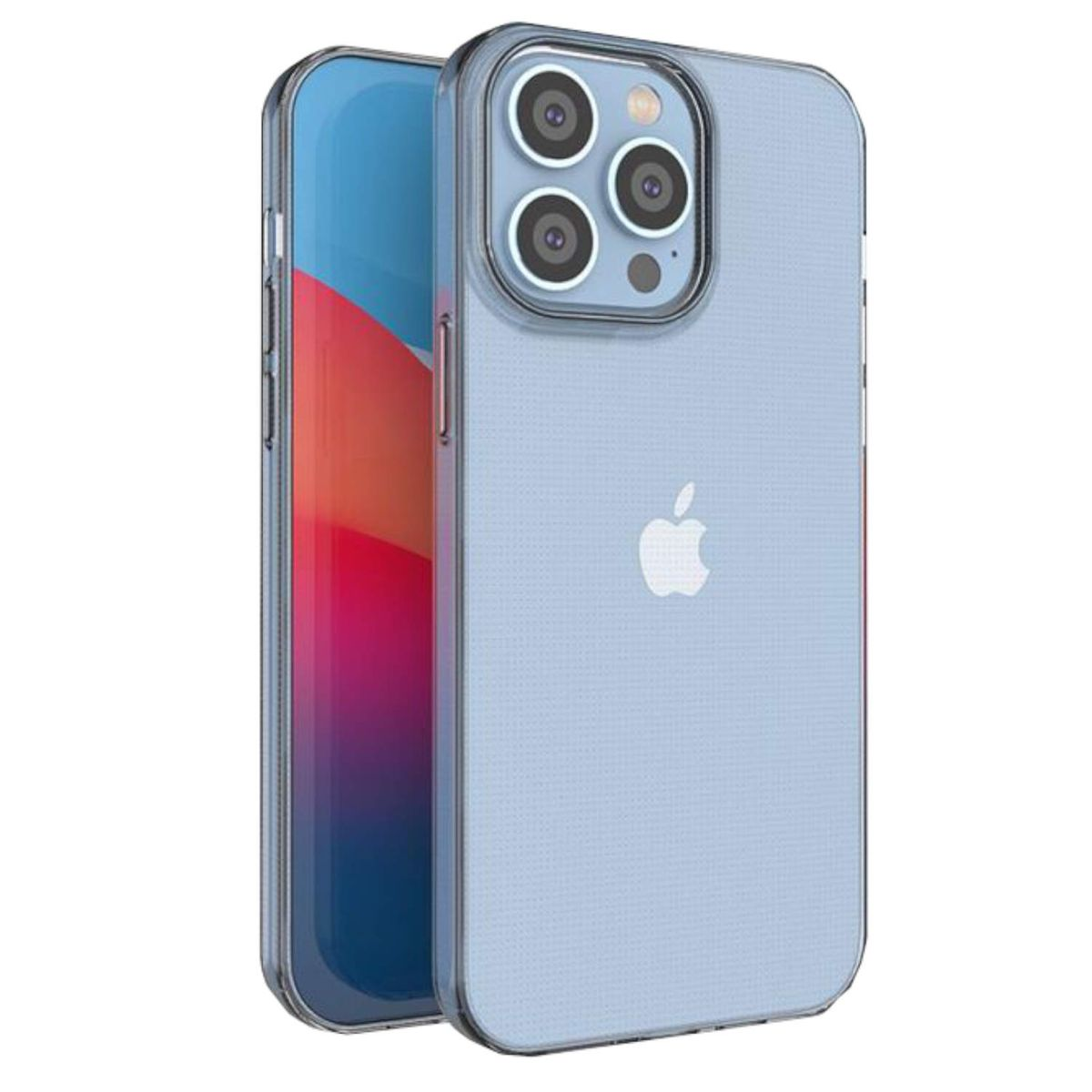 Transparent TPU dünn, Silikon robust iPhone Hülle WIGENTO Apple, Pro 14 Backcover, Max,